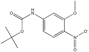 (3-Methoxy-4-nitro-phenyl)-carbamic acid tert-butyl ester Struktur
