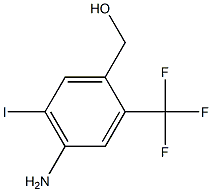 (4-Amino-5-iodo-2-trifluoromethyl-phenyl)-methanol Struktur