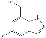 (5-Bromo-1H-indazol-7-yl)-methanol Struktur