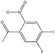 1-(5-Fluoro-4-iodo-2-nitro-phenyl)-ethanone Struktur