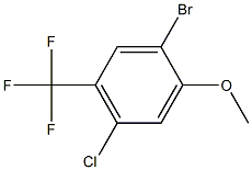 1-Bromo-4-chloro-2-methoxy-5-trifluoromethyl-benzene Struktur