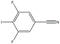 3,5-Difluoro-4-iodo-benzonitrile Structure
