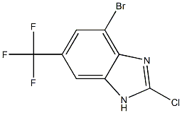4-Bromo-2-chloro-6-trifluoromethyl-1H-benzoimidazole Struktur