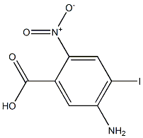 5-Amino-4-iodo-2-nitro-benzoic acid,,结构式