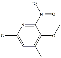 6-Chloro-3-methoxy-4-methyl-2-nitro-pyridine Structure