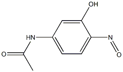 N-(3-Hydroxy-4-nitrosophenyl)acetamide Struktur