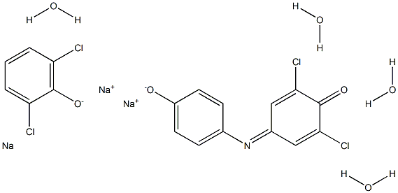 2,6-DICHLOROINDOPHENOL SODIUM SALT DIHYDRATE 2,6-二氯靛酚钠二水合物, , 结构式