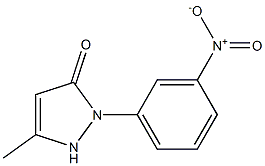 3-Methyl-1-(3'-nitrophenyl)-5-pyrazolone Structure