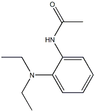 2-乙酰氨基-N,N-二乙基苯胺, , 结构式