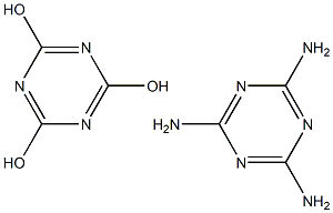 Melamine cyanuric acid Structure