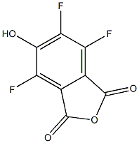4-羟基-3,5,6-三氟邻苯二甲酸酐,,结构式