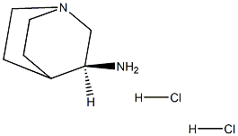 (S)-3-喹宁环胺二盐酸盐 结构式