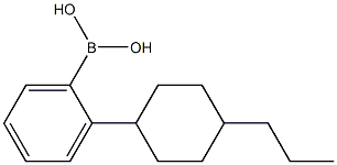 4-(Propylcyclohexane)phenylboronic acid Structure