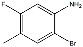 2-溴-5-氟-4-甲基苯胺 结构式
