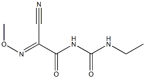 2-氰基-N-[(乙胺基)羰基]-2-(甲氧基亚胺基)乙酰胺 结构式