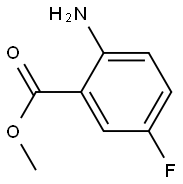2-氨基-5-氟苯甲酸甲酯 结构式