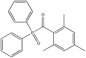 2,4,6-三甲基苯甲酰基-二苯基氧膦,,结构式