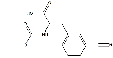 BOC-D-3-氰基苯丙氨酸, , 结构式