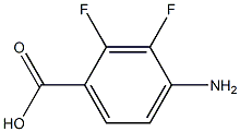 4-氨基-2,3-二氟苯甲酸,,结构式