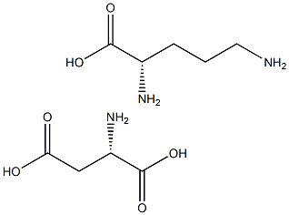 鸟氨酸天门冬氨酸,,结构式