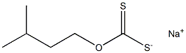 Sodium isoamylxanthate 化学構造式