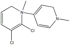 1,1'-二甲基-1,4'-联吡啶二氯化物,,结构式