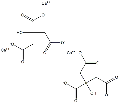 Calcium citrate medical grade Structure