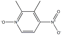 4-Nitro-2,3-dimethylpyridine-N-oxide Struktur