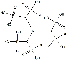 Nitrilotrimethylenephosphonic acid 化学構造式