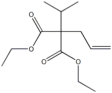 Diethyl allylisopropylmalonate Struktur