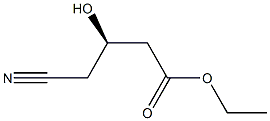 (R)-4-氰基-3-羟基丁酸乙脂,,结构式