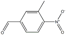 3-甲基-4-硝基苯甲醛 结构式
