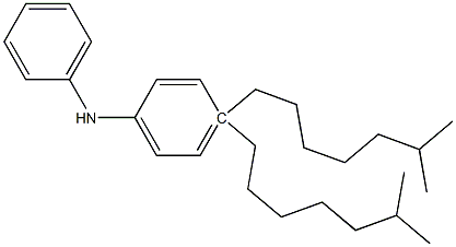 p,p-Di-iso-octyl-diphenylamine
 Struktur