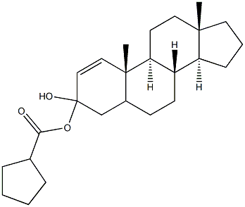 1-androstene diol cyclopentanoate Structure