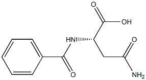 N-苯甲酰天冬酰胺, , 结构式