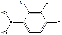 2,3,4-三氯苯硼酸,,结构式