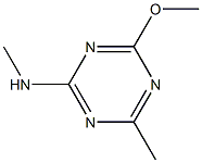 2-methylamino-4-methoxy-6-methyl-s-triazine Struktur