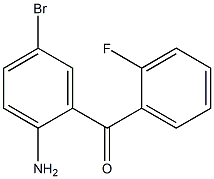 2-氨基-2'-氟-5-溴二苯甲酮,,结构式