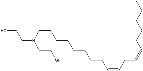 Linoleyl diethanolamine Structure