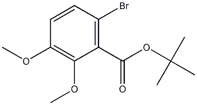 2,3-二甲氧基-6-溴苯甲酸叔丁酯,,结构式