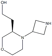(R)-2-(4-(AZETIDIN-3-YL)MORPHOLIN-3-YL)ETHANOL Struktur