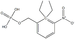 O,O-diethyl-m-nitrobenzyl phosphate Structure