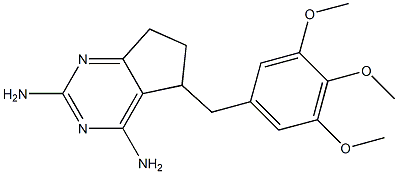 2,4-diamino-5-(3,4,5-trimethoxybenzyl)-6,7-dihydro-5H-cyclopenta(d)pyrimidine Structure