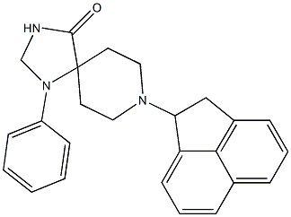 8-acenaphthen-1-yl-1-phenyl-1,3,8-triazaspiro(4.5)decan-4-one Structure