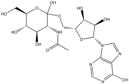 1-inosityl-2-acetamido-2-deoxyglucopyranoside Structure