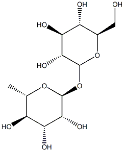 glucopyranosyl-alpha-L-rhamnopyranose Struktur