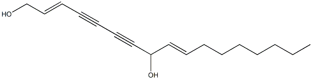 heptadeca-2,9-diene-4,6-diyne-1,8-diol Structure