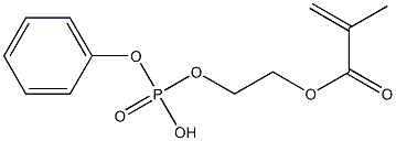 2-methacryloyloxyethyl phenyl phosphoric acid Structure