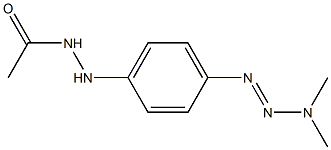 1-[4-(N-ACETAMIDO)AMINOPHENYL]-3,3-DIMETHYL-TRIAZENE Structure