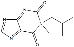 1-ISOBUTYL-1-METHYLXANTHINE Structure